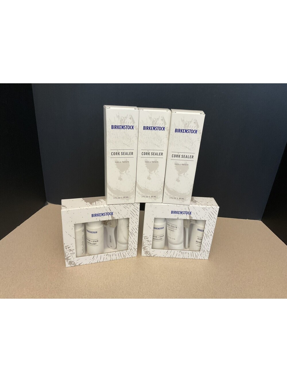 “Bundle Deal” 2 Birkenstock Deluxe Shoe Care Kit Cleaning Set. 3 Cork Sealers